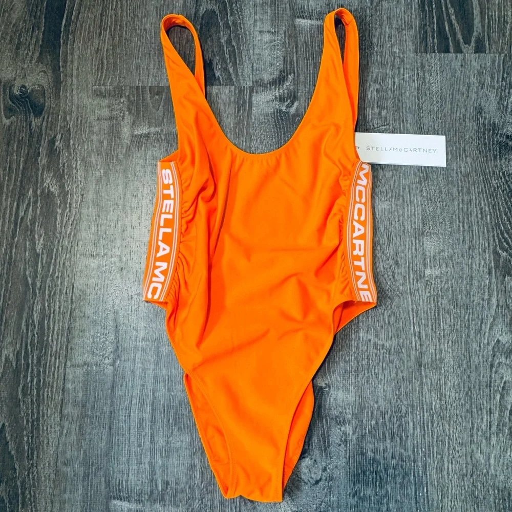 Stella McCartney***Sporty Orange One-Piece Swim**Small $425 - Picture 3 of 5